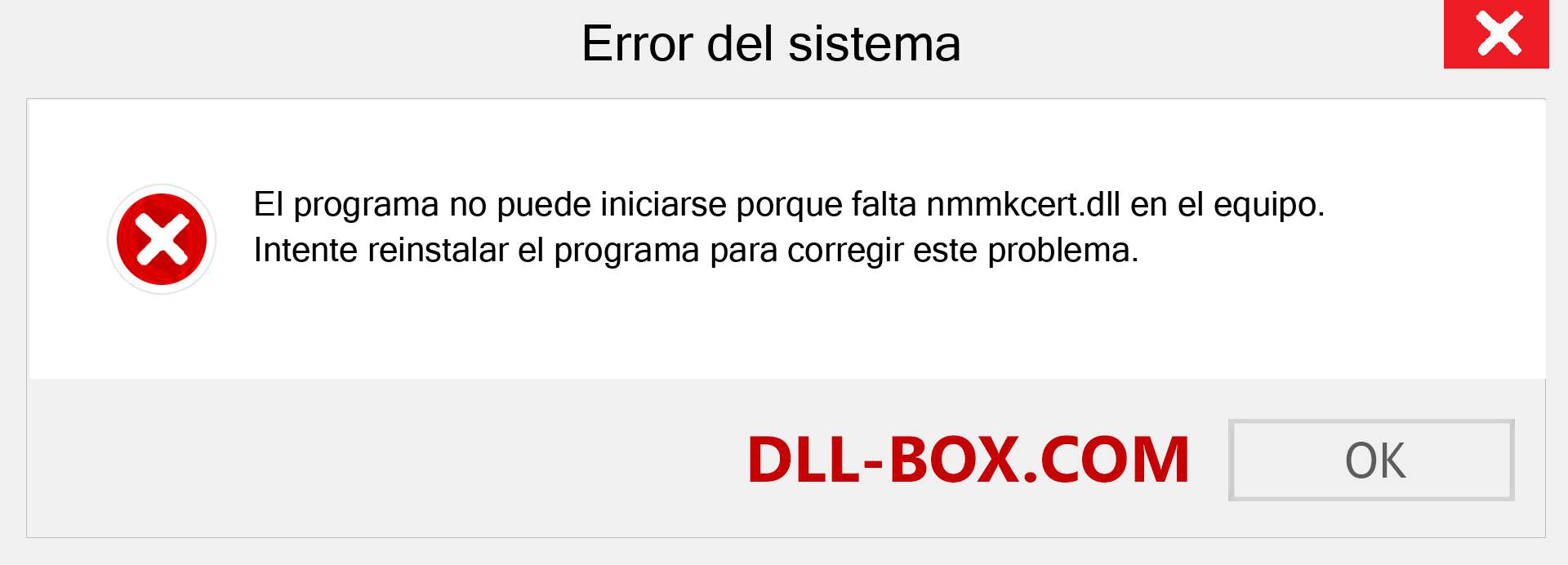 ¿Falta el archivo nmmkcert.dll ?. Descargar para Windows 7, 8, 10 - Corregir nmmkcert dll Missing Error en Windows, fotos, imágenes